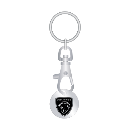 Porte-clé jeton gravé Peugeot
