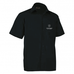 Chemise manche courte noire Peugeot